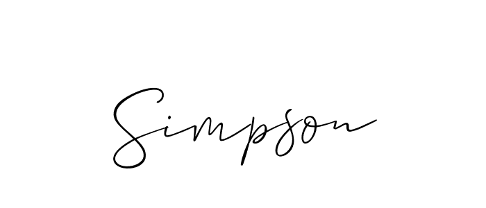 Once you've used our free online signature maker to create your best signature Allison_Script style, it's time to enjoy all of the benefits that Simpson name signing documents. Simpson signature style 2 images and pictures png