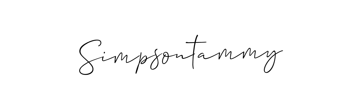 How to Draw Simpsontammy signature style? Allison_Script is a latest design signature styles for name Simpsontammy. Simpsontammy signature style 2 images and pictures png