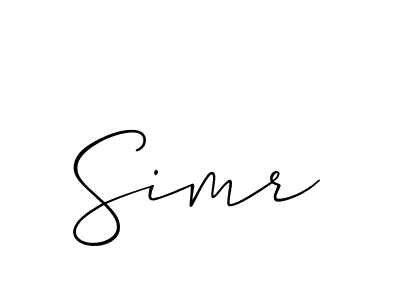 How to Draw Simr signature style? Allison_Script is a latest design signature styles for name Simr. Simr signature style 2 images and pictures png