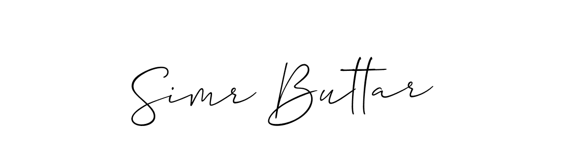Also You can easily find your signature by using the search form. We will create Simr Buttar name handwritten signature images for you free of cost using Allison_Script sign style. Simr Buttar signature style 2 images and pictures png