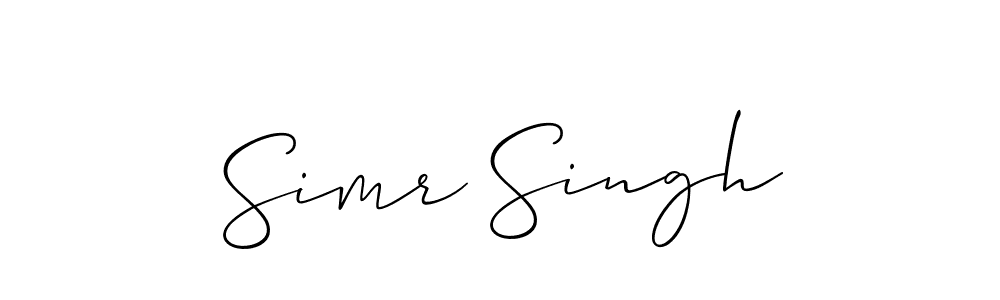 Best and Professional Signature Style for Simr Singh. Allison_Script Best Signature Style Collection. Simr Singh signature style 2 images and pictures png