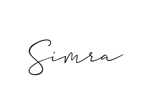 Best and Professional Signature Style for Simra. Allison_Script Best Signature Style Collection. Simra signature style 2 images and pictures png