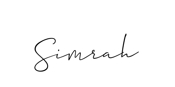 Check out images of Autograph of Simrah name. Actor Simrah Signature Style. Allison_Script is a professional sign style online. Simrah signature style 2 images and pictures png