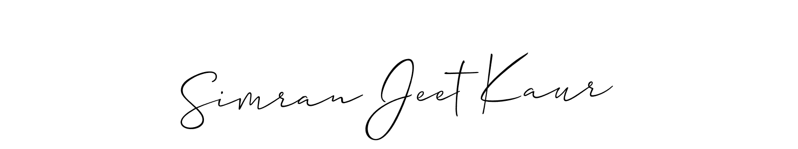 This is the best signature style for the Simran Jeet Kaur name. Also you like these signature font (Allison_Script). Mix name signature. Simran Jeet Kaur signature style 2 images and pictures png