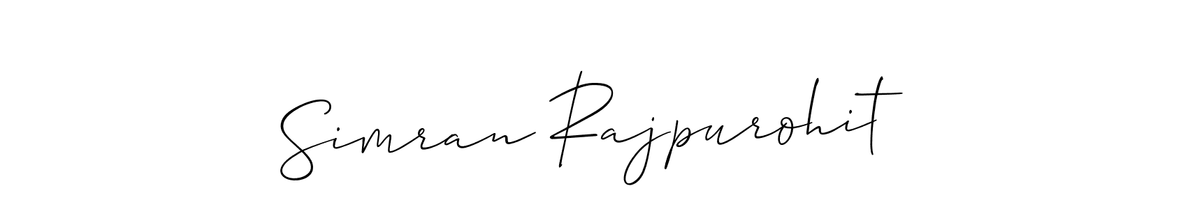 Once you've used our free online signature maker to create your best signature Allison_Script style, it's time to enjoy all of the benefits that Simran Rajpurohit name signing documents. Simran Rajpurohit signature style 2 images and pictures png