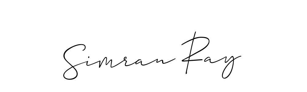 Make a beautiful signature design for name Simran Ray. Use this online signature maker to create a handwritten signature for free. Simran Ray signature style 2 images and pictures png