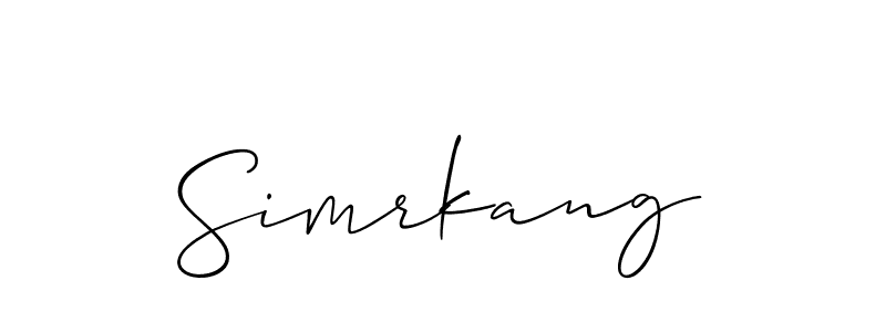 Check out images of Autograph of Simrkang name. Actor Simrkang Signature Style. Allison_Script is a professional sign style online. Simrkang signature style 2 images and pictures png