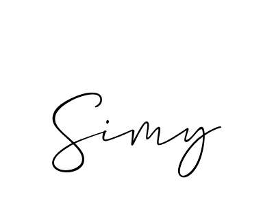 Make a beautiful signature design for name Simy. Use this online signature maker to create a handwritten signature for free. Simy signature style 2 images and pictures png