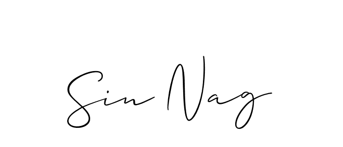 Sin Nag stylish signature style. Best Handwritten Sign (Allison_Script) for my name. Handwritten Signature Collection Ideas for my name Sin Nag. Sin Nag signature style 2 images and pictures png