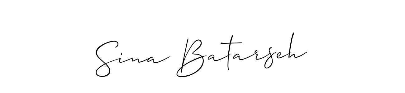 Make a short Sina Batarseh signature style. Manage your documents anywhere anytime using Allison_Script. Create and add eSignatures, submit forms, share and send files easily. Sina Batarseh signature style 2 images and pictures png