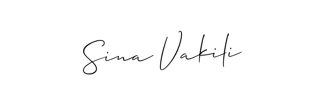 How to Draw Sina Vakili signature style? Allison_Script is a latest design signature styles for name Sina Vakili. Sina Vakili signature style 2 images and pictures png