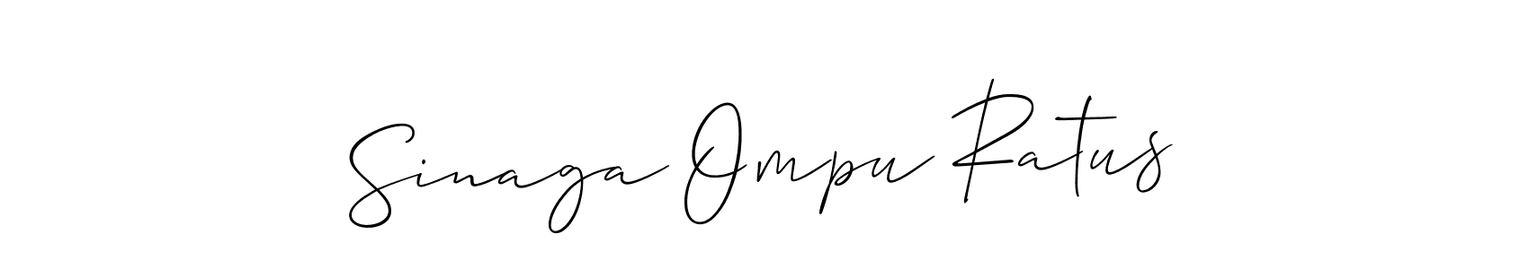 You should practise on your own different ways (Allison_Script) to write your name (Sinaga Ompu Ratus) in signature. don't let someone else do it for you. Sinaga Ompu Ratus signature style 2 images and pictures png