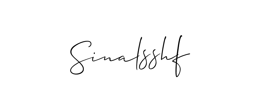 Make a short Sinalsshf signature style. Manage your documents anywhere anytime using Allison_Script. Create and add eSignatures, submit forms, share and send files easily. Sinalsshf signature style 2 images and pictures png