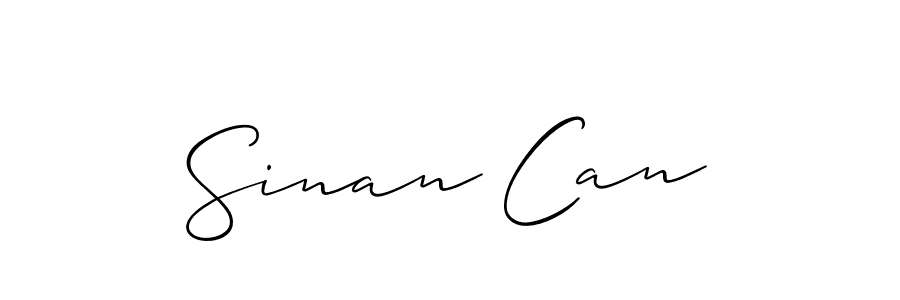 Sinan Can stylish signature style. Best Handwritten Sign (Allison_Script) for my name. Handwritten Signature Collection Ideas for my name Sinan Can. Sinan Can signature style 2 images and pictures png