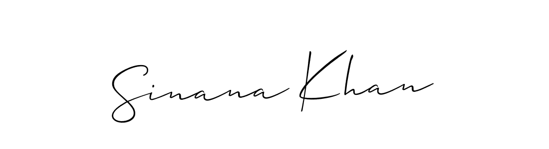 You should practise on your own different ways (Allison_Script) to write your name (Sinana Khan) in signature. don't let someone else do it for you. Sinana Khan signature style 2 images and pictures png