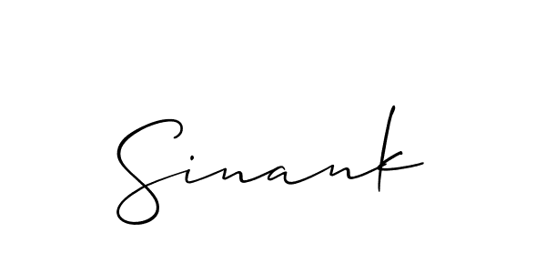 You should practise on your own different ways (Allison_Script) to write your name (Sinank) in signature. don't let someone else do it for you. Sinank signature style 2 images and pictures png