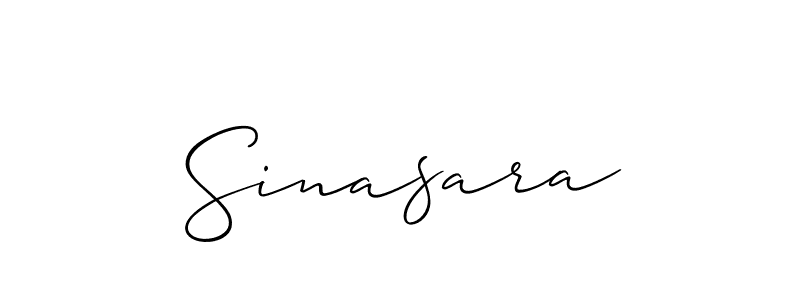 It looks lik you need a new signature style for name Sinasara. Design unique handwritten (Allison_Script) signature with our free signature maker in just a few clicks. Sinasara signature style 2 images and pictures png
