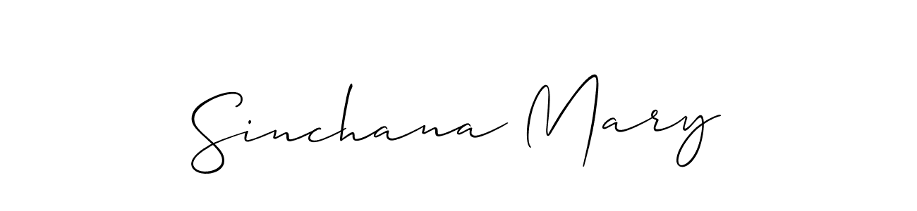 Once you've used our free online signature maker to create your best signature Allison_Script style, it's time to enjoy all of the benefits that Sinchana Mary name signing documents. Sinchana Mary signature style 2 images and pictures png