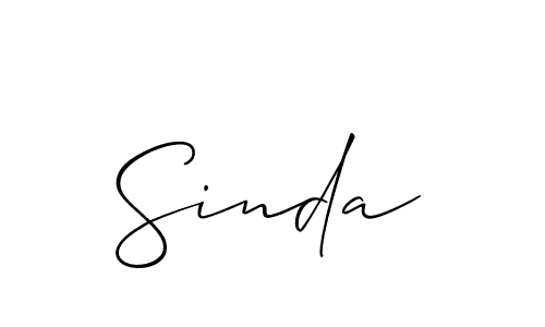 Make a beautiful signature design for name Sinda. Use this online signature maker to create a handwritten signature for free. Sinda signature style 2 images and pictures png