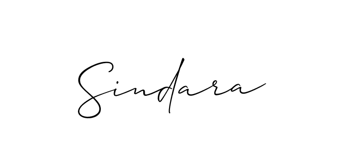 Sindara stylish signature style. Best Handwritten Sign (Allison_Script) for my name. Handwritten Signature Collection Ideas for my name Sindara. Sindara signature style 2 images and pictures png
