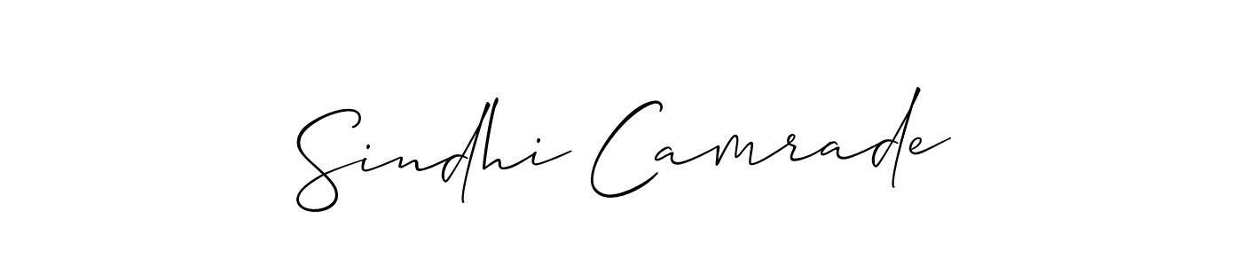 Make a beautiful signature design for name Sindhi Camrade. Use this online signature maker to create a handwritten signature for free. Sindhi Camrade signature style 2 images and pictures png