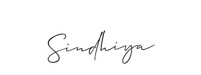 Design your own signature with our free online signature maker. With this signature software, you can create a handwritten (Allison_Script) signature for name Sindhiya. Sindhiya signature style 2 images and pictures png