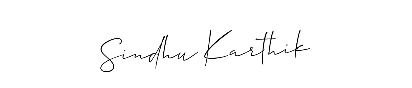 How to Draw Sindhu Karthik signature style? Allison_Script is a latest design signature styles for name Sindhu Karthik. Sindhu Karthik signature style 2 images and pictures png