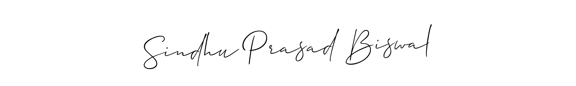 Sindhu Prasad Biswal stylish signature style. Best Handwritten Sign (Allison_Script) for my name. Handwritten Signature Collection Ideas for my name Sindhu Prasad Biswal. Sindhu Prasad Biswal signature style 2 images and pictures png