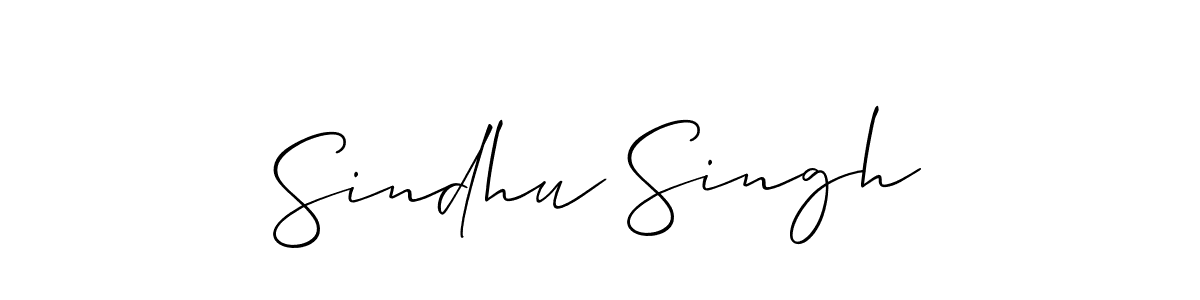 How to make Sindhu Singh signature? Allison_Script is a professional autograph style. Create handwritten signature for Sindhu Singh name. Sindhu Singh signature style 2 images and pictures png