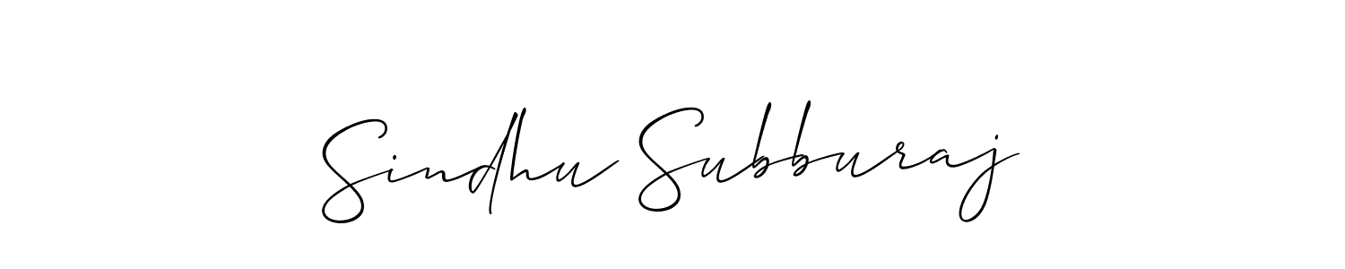 It looks lik you need a new signature style for name Sindhu Subburaj. Design unique handwritten (Allison_Script) signature with our free signature maker in just a few clicks. Sindhu Subburaj signature style 2 images and pictures png