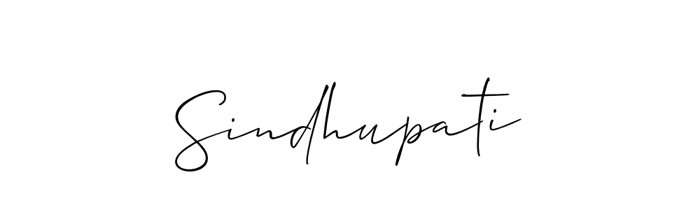 Create a beautiful signature design for name Sindhupati. With this signature (Allison_Script) fonts, you can make a handwritten signature for free. Sindhupati signature style 2 images and pictures png