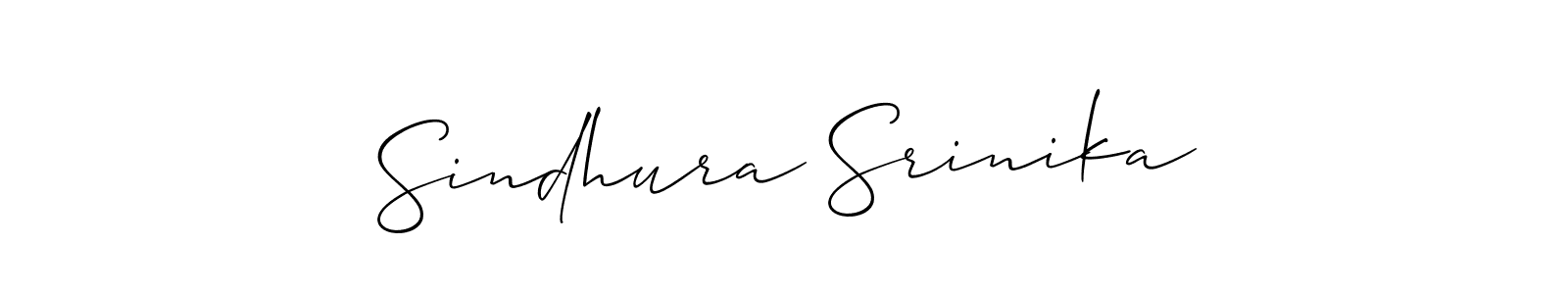 How to Draw Sindhura Srinika signature style? Allison_Script is a latest design signature styles for name Sindhura Srinika. Sindhura Srinika signature style 2 images and pictures png