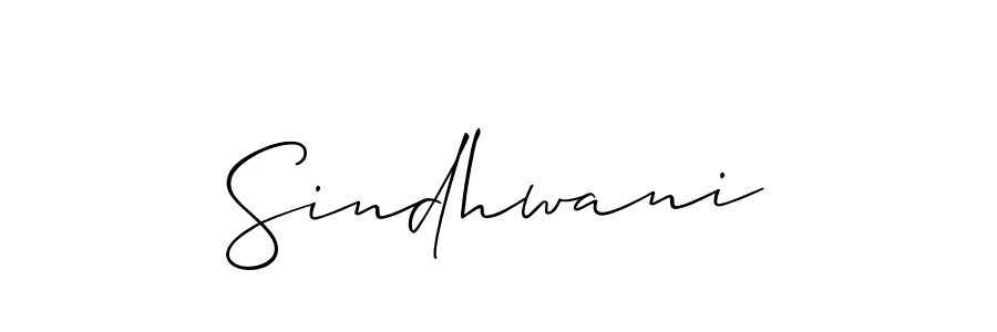 Design your own signature with our free online signature maker. With this signature software, you can create a handwritten (Allison_Script) signature for name Sindhwani. Sindhwani signature style 2 images and pictures png