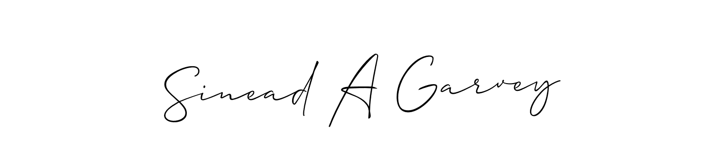 How to make Sinead A Garvey signature? Allison_Script is a professional autograph style. Create handwritten signature for Sinead A Garvey name. Sinead A Garvey signature style 2 images and pictures png