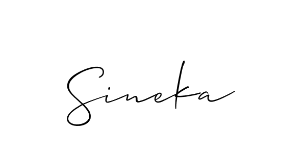Check out images of Autograph of Sineka name. Actor Sineka Signature Style. Allison_Script is a professional sign style online. Sineka signature style 2 images and pictures png