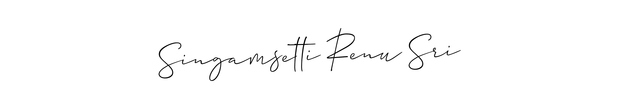 Once you've used our free online signature maker to create your best signature Allison_Script style, it's time to enjoy all of the benefits that Singamsetti Renu Sri name signing documents. Singamsetti Renu Sri signature style 2 images and pictures png