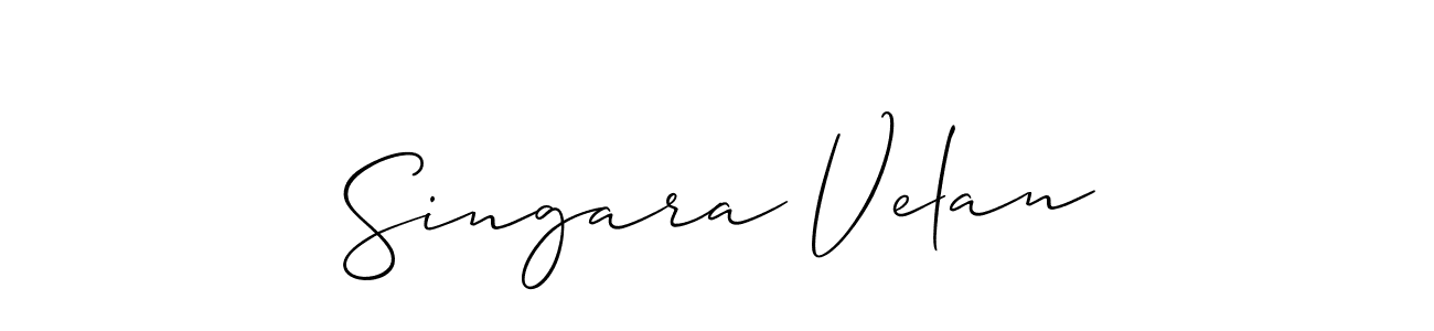 This is the best signature style for the Singara Velan name. Also you like these signature font (Allison_Script). Mix name signature. Singara Velan signature style 2 images and pictures png