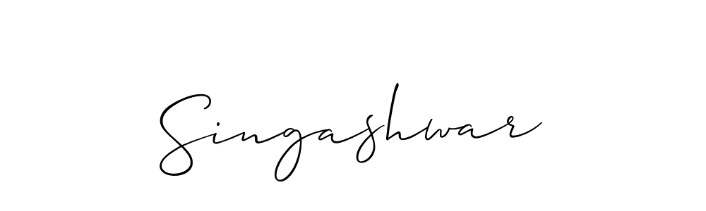 Similarly Allison_Script is the best handwritten signature design. Signature creator online .You can use it as an online autograph creator for name Singashwar. Singashwar signature style 2 images and pictures png