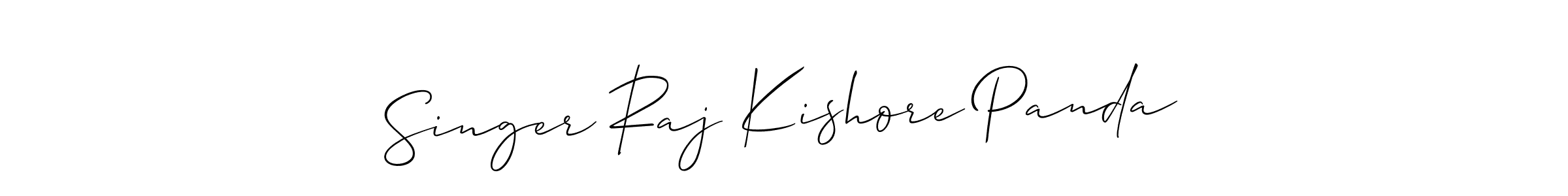 This is the best signature style for the Singer Raj Kishore Panda name. Also you like these signature font (Allison_Script). Mix name signature. Singer Raj Kishore Panda signature style 2 images and pictures png