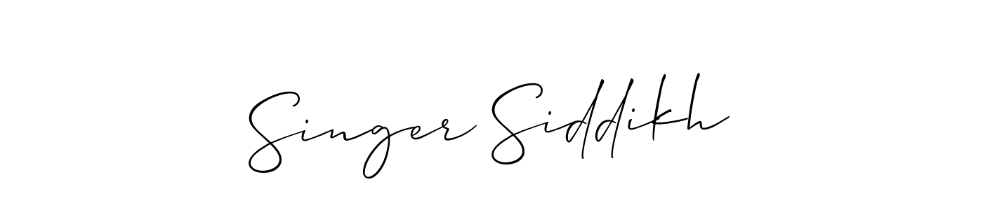Best and Professional Signature Style for Singer Siddikh. Allison_Script Best Signature Style Collection. Singer Siddikh signature style 2 images and pictures png