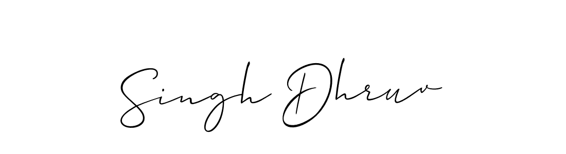 How to Draw Singh Dhruv signature style? Allison_Script is a latest design signature styles for name Singh Dhruv. Singh Dhruv signature style 2 images and pictures png