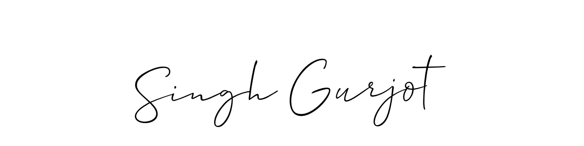 The best way (Allison_Script) to make a short signature is to pick only two or three words in your name. The name Singh Gurjot include a total of six letters. For converting this name. Singh Gurjot signature style 2 images and pictures png