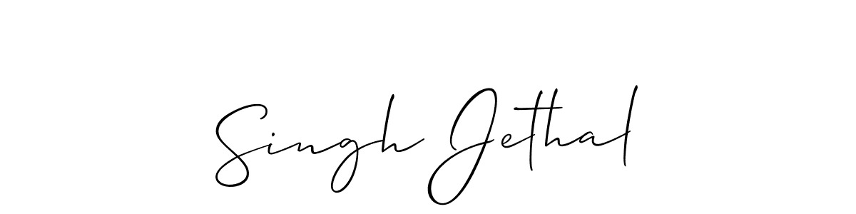 Similarly Allison_Script is the best handwritten signature design. Signature creator online .You can use it as an online autograph creator for name Singh Jethal. Singh Jethal signature style 2 images and pictures png