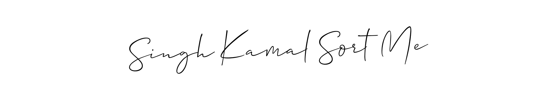 How to Draw Singh Kamal Sort Me signature style? Allison_Script is a latest design signature styles for name Singh Kamal Sort Me. Singh Kamal Sort Me signature style 2 images and pictures png