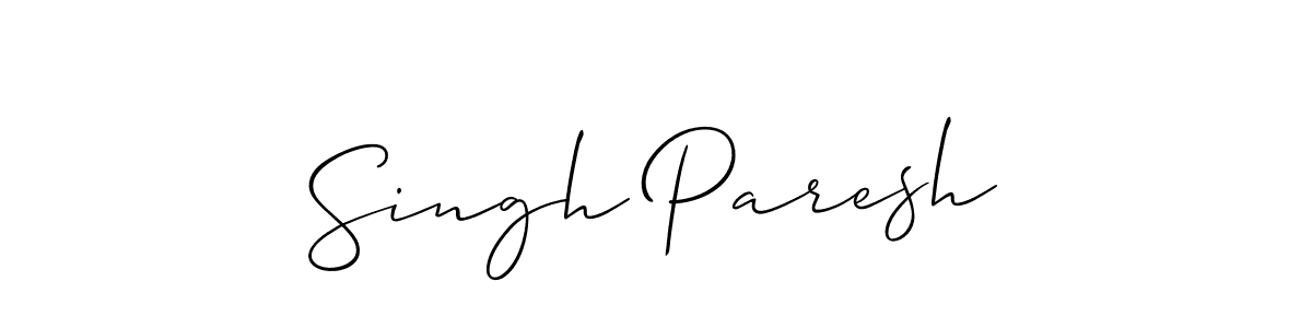 How to make Singh Paresh signature? Allison_Script is a professional autograph style. Create handwritten signature for Singh Paresh name. Singh Paresh signature style 2 images and pictures png