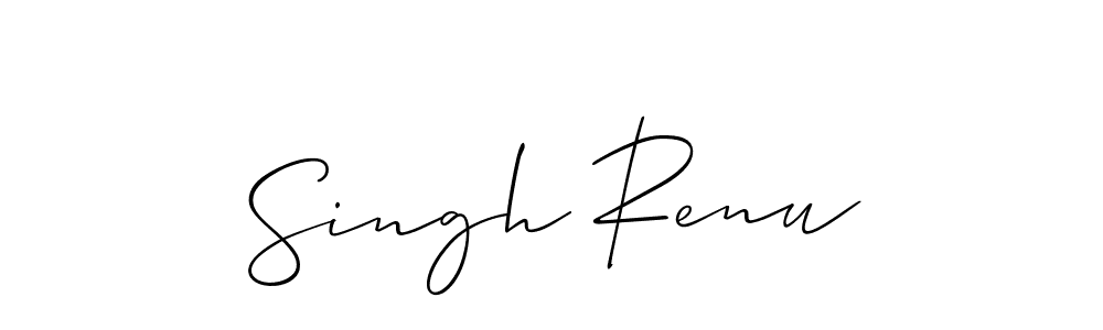 How to Draw Singh Renu signature style? Allison_Script is a latest design signature styles for name Singh Renu. Singh Renu signature style 2 images and pictures png