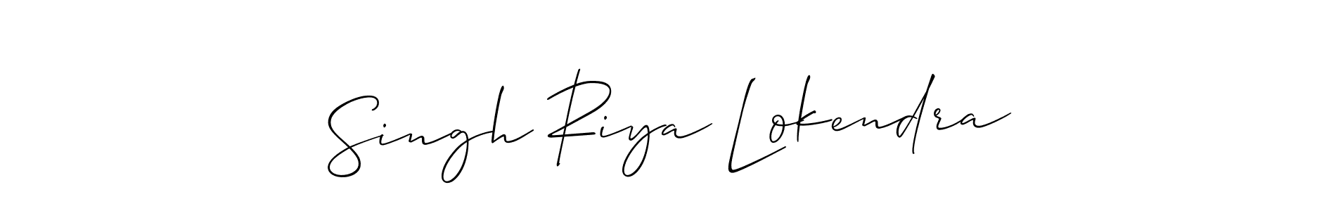 Make a beautiful signature design for name Singh Riya Lokendra. Use this online signature maker to create a handwritten signature for free. Singh Riya Lokendra signature style 2 images and pictures png