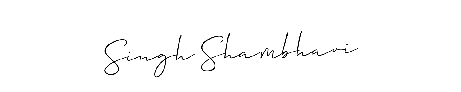 This is the best signature style for the Singh Shambhavi name. Also you like these signature font (Allison_Script). Mix name signature. Singh Shambhavi signature style 2 images and pictures png