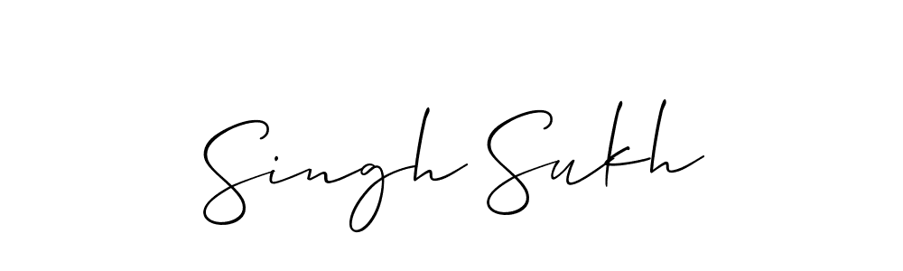 You should practise on your own different ways (Allison_Script) to write your name (Singh Sukh) in signature. don't let someone else do it for you. Singh Sukh signature style 2 images and pictures png