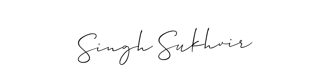 It looks lik you need a new signature style for name Singh Sukhvir. Design unique handwritten (Allison_Script) signature with our free signature maker in just a few clicks. Singh Sukhvir signature style 2 images and pictures png